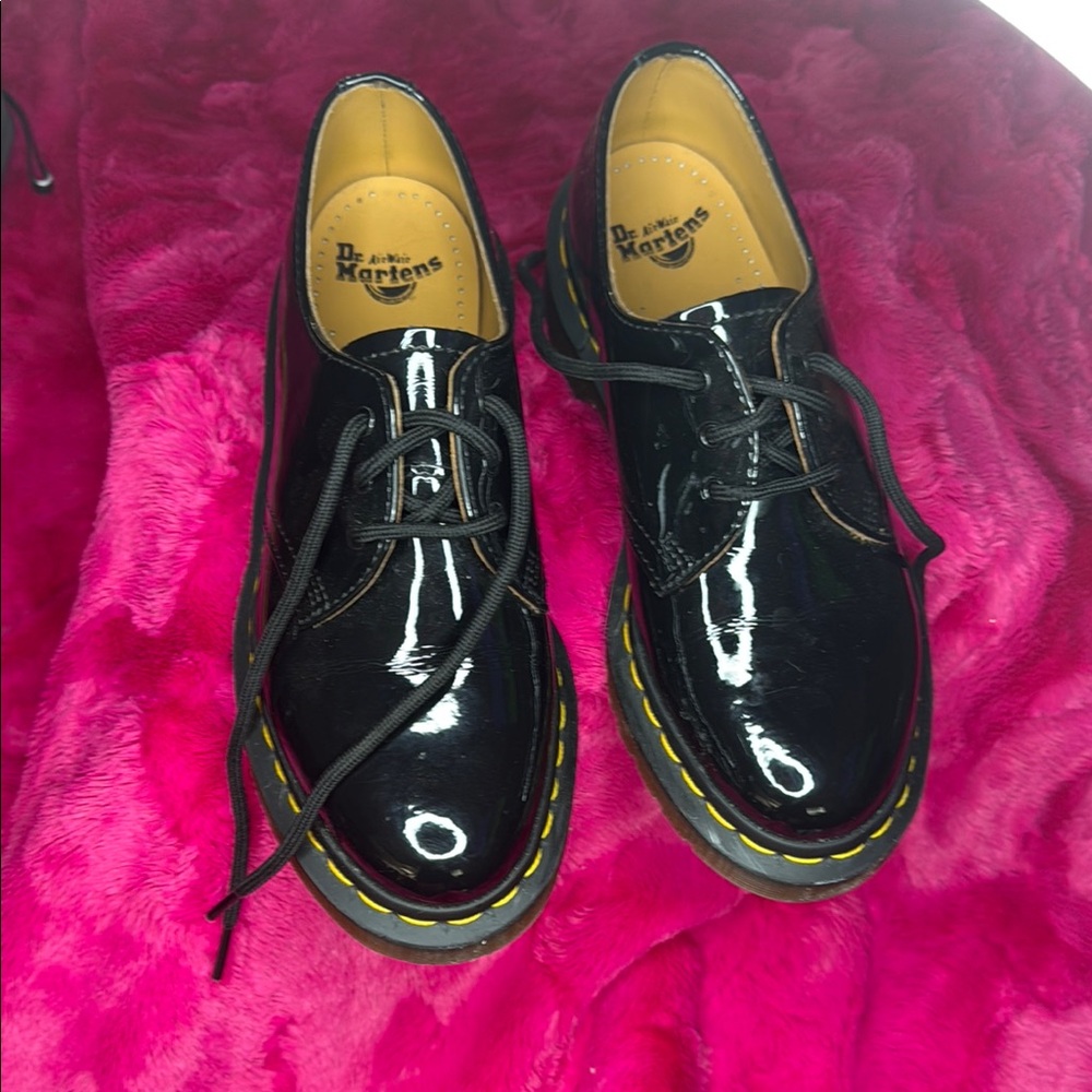 Dr. Martens Black Patent Leather Oxfords